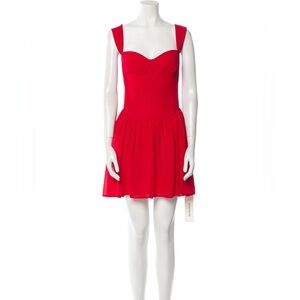 Reformation mini red dress